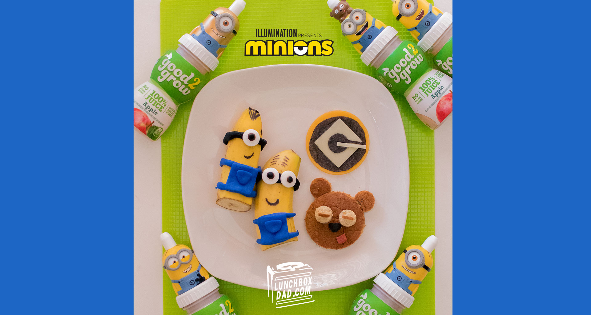 Lunchbox Dad: How to Make an Easy Minions Food Art School Lunch Recipe for  Your Kids!